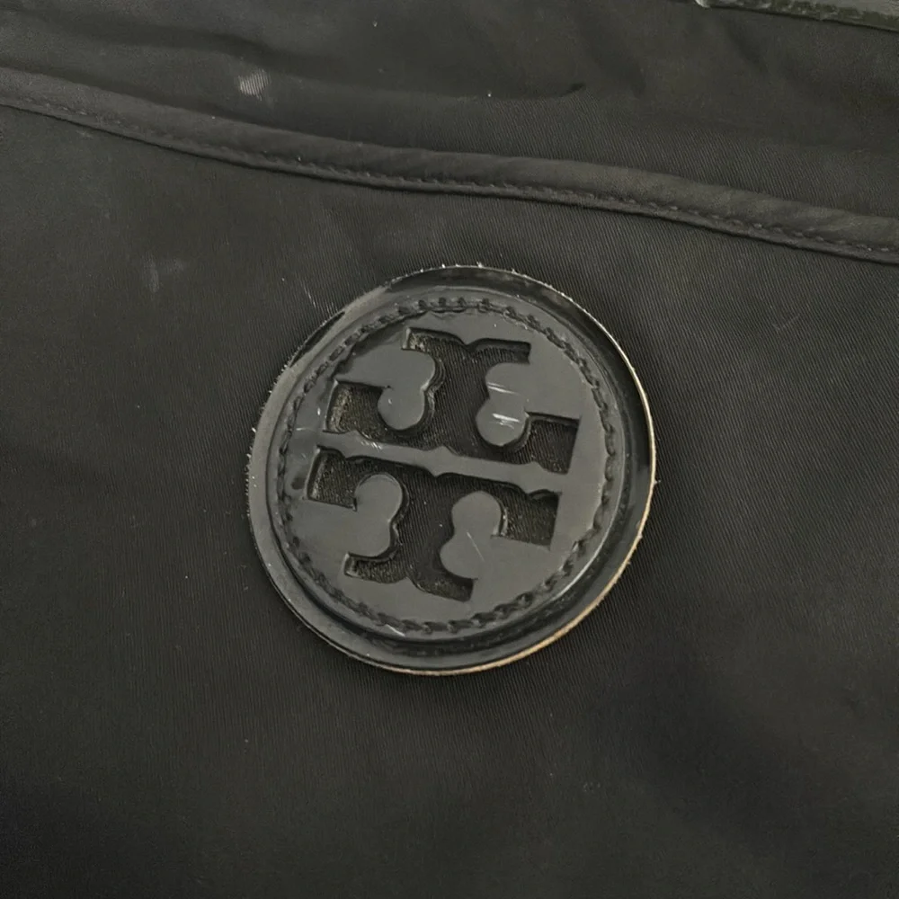 Tory Burch black nylon crossbody bag!